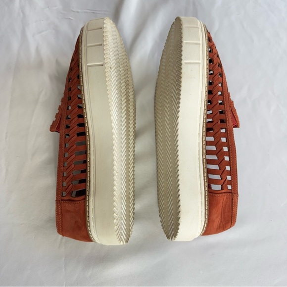 Vince Camuto Leather Romeena Huarache Style Platform Flats - Picture 4 of 9